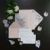 Pink Wedding Invitation Card Romantic Invitation Card with Vellum Paper Cover